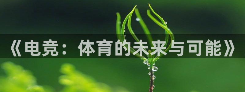 威客电竞vkgame官网：《电竞：体育的未来与可能》