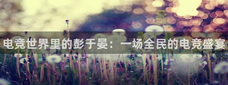 威客电竞集团：电竞世界里的彭于晏：一场全民的电竞盛宴